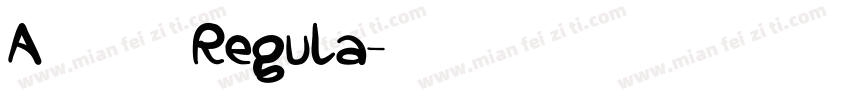 A书法英文 Regula字体转换